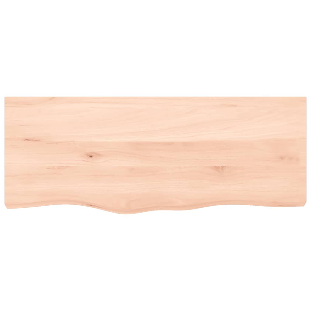 Piano tavolo 100x40x(2-4) cm in legno massello di rovere non trattato