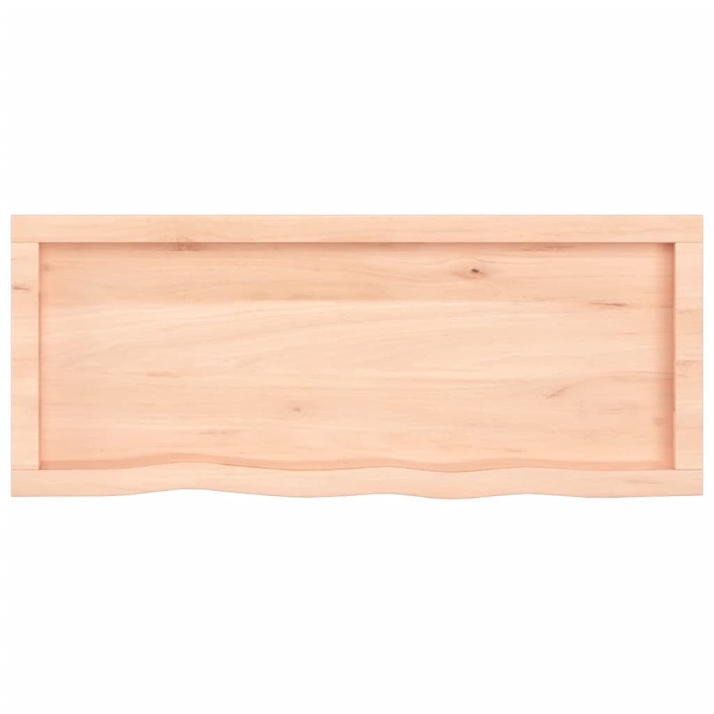 Dessus de table 100x40x(2-4) cm bois de chêne massif non traité