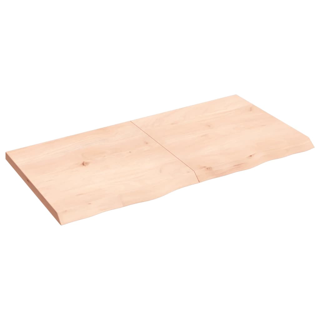 Dessus de table 120x60x(2-4) cm bois de chêne massif non traité