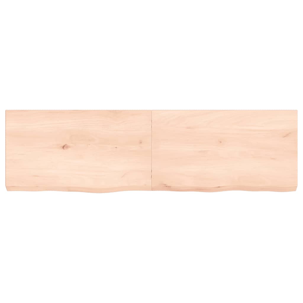 Dessus de table 140x40x(2-6) cm bois de chêne massif non traité