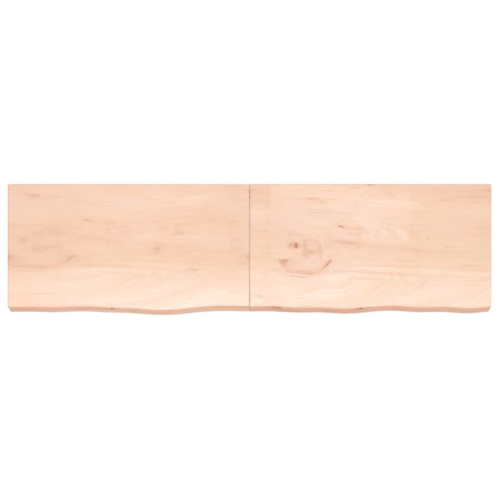 220x60x table top (2-6) cm Untreated solid oak wood