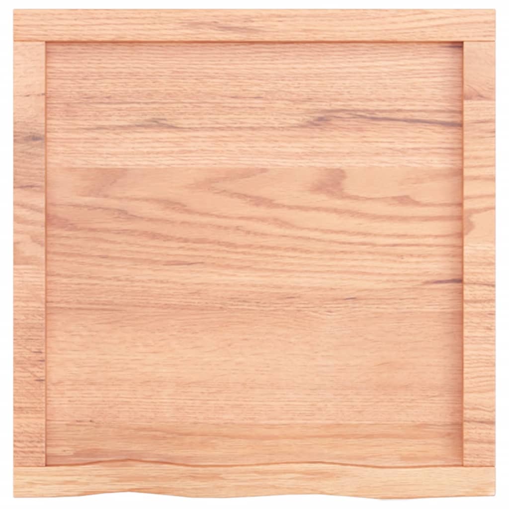 Dessus de table marron clair bois chêne massif traité