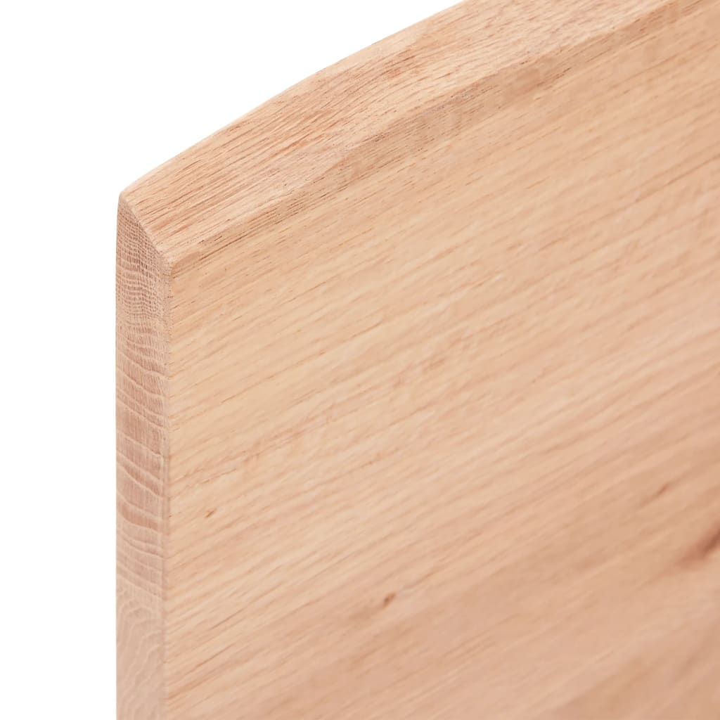 Dessus de table marron clair 100x50x2 cm bois chêne traité