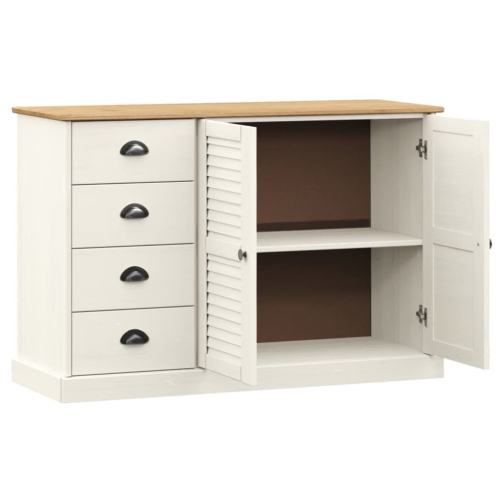 Buffet with vigo drawers 113x40x75 cm white pine wood