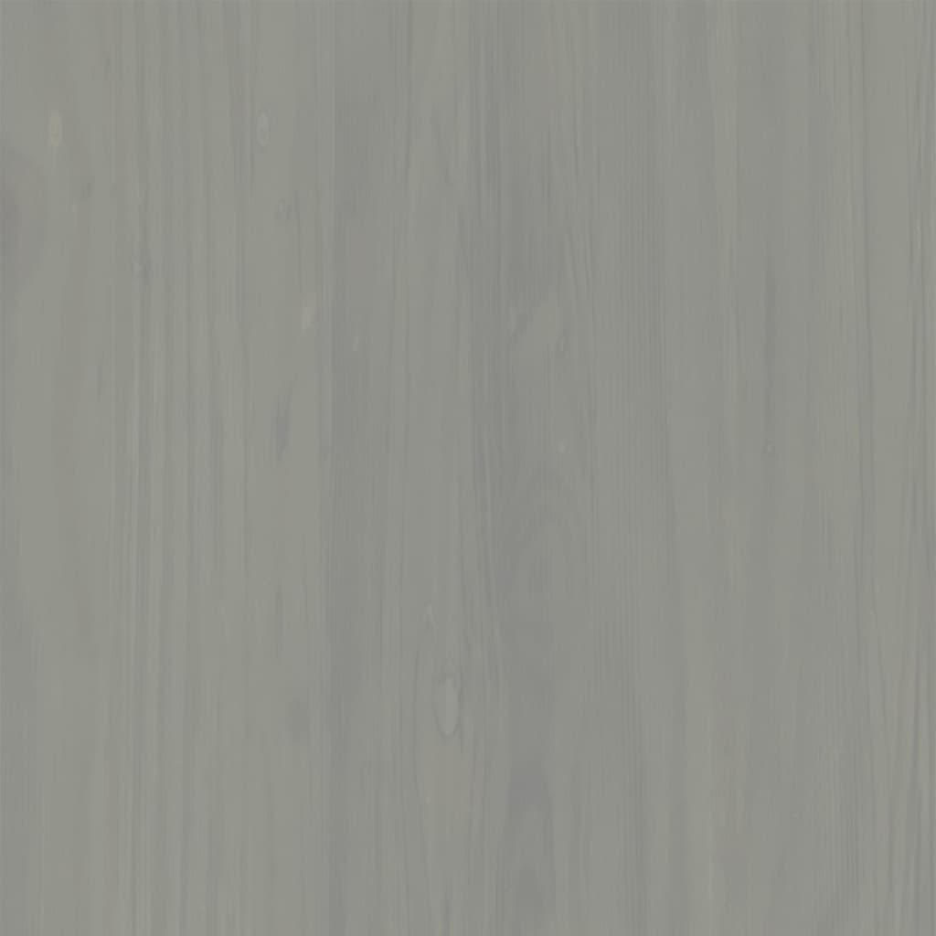 Buffet avec tiroirs VIGO 113x40x75 cm gris bois massif de pin