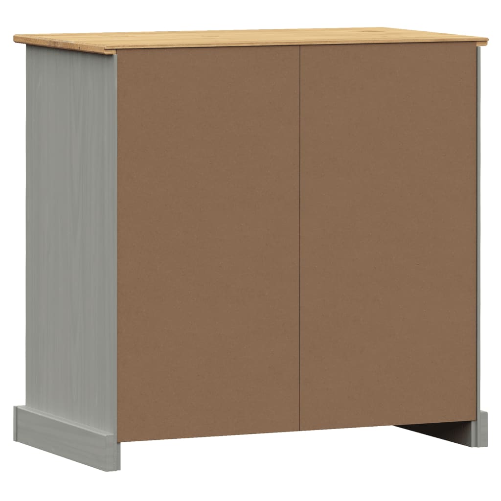 Buffet mit Vigo -Schubladen 78x40x75 cm graues Festholz von Kiefern