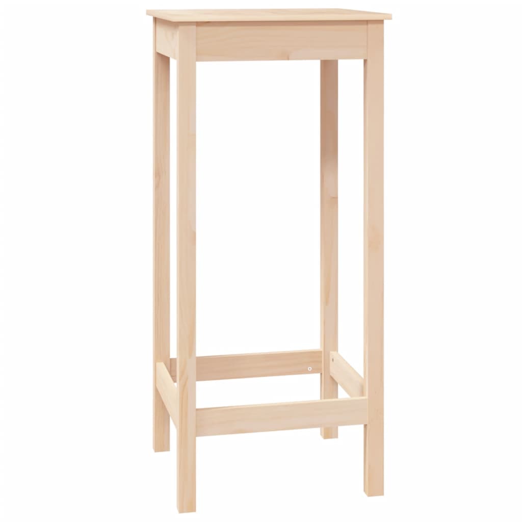 Bar table 50x50x110 cm solid pine wood
