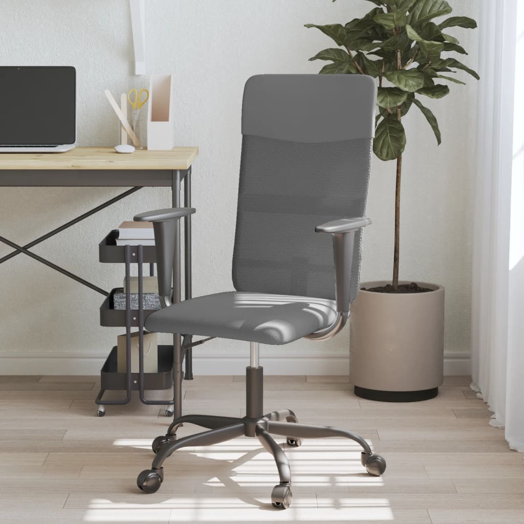 Chaise de bureau réglable en hauteur gris