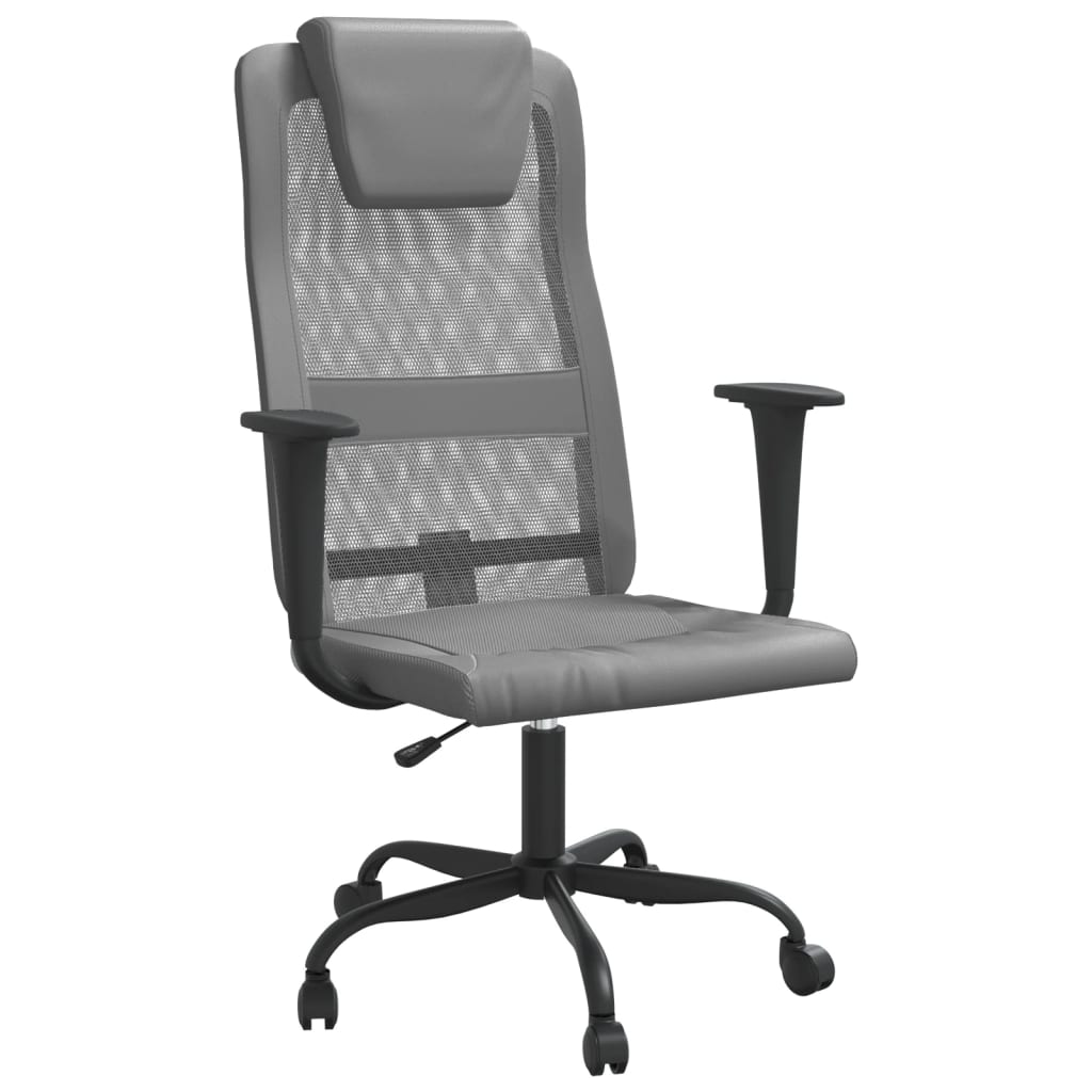 Chaise de bureau réglable en hauteur gris