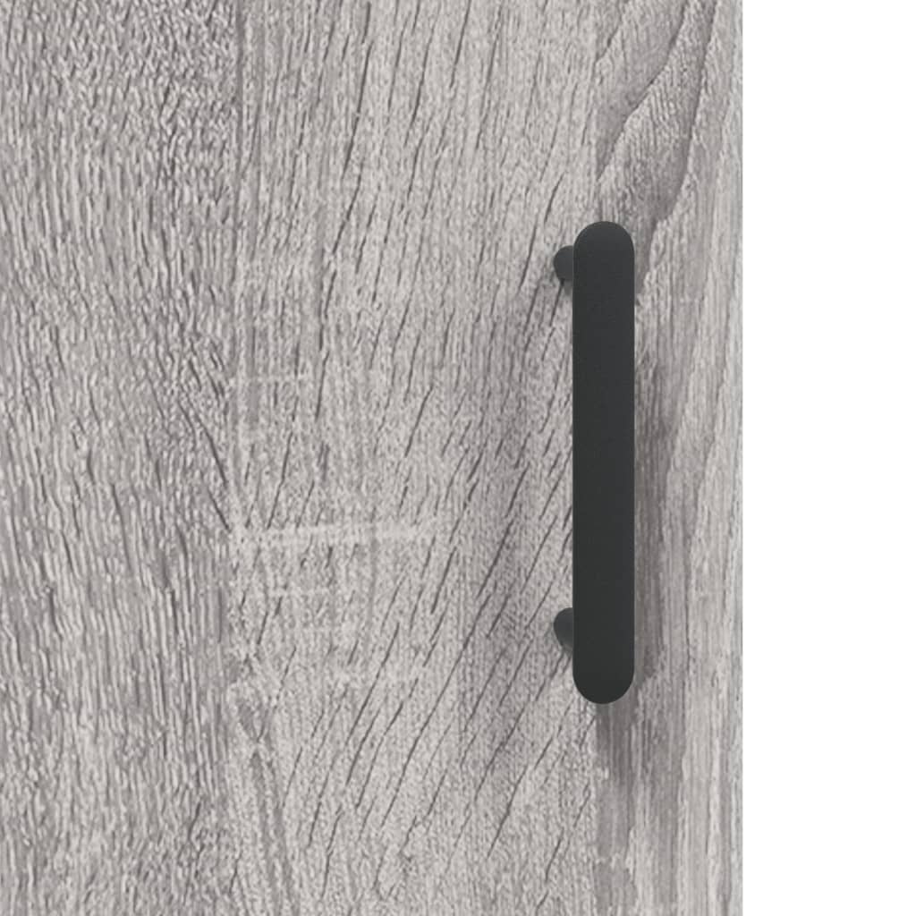 Credenza Sonoma grigia 69,5x34x90 cm in derivati ​​del legno
