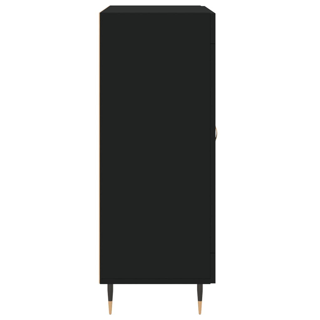 Credenza nera 69,5x34x90 cm in derivati ​​del legno