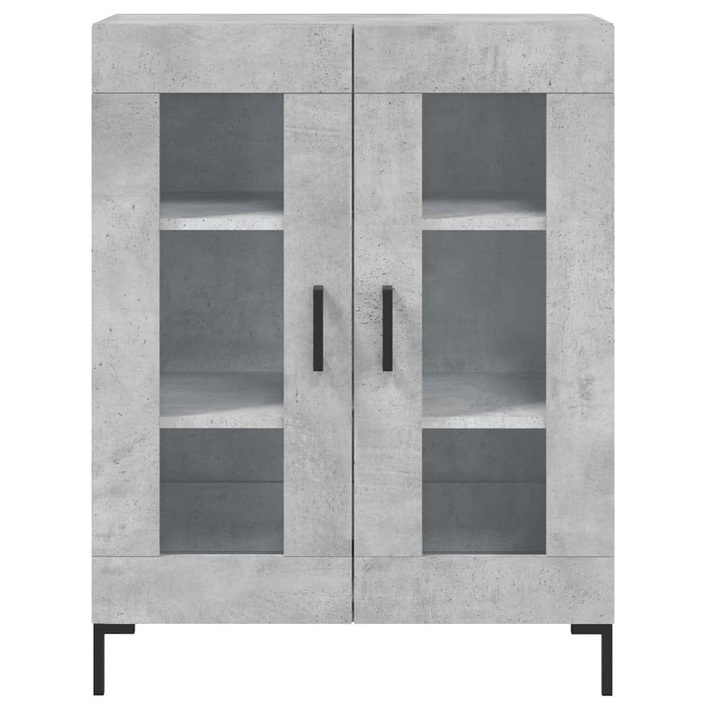 Credenza grigio cemento 69,5x34x90 cm in multistrato