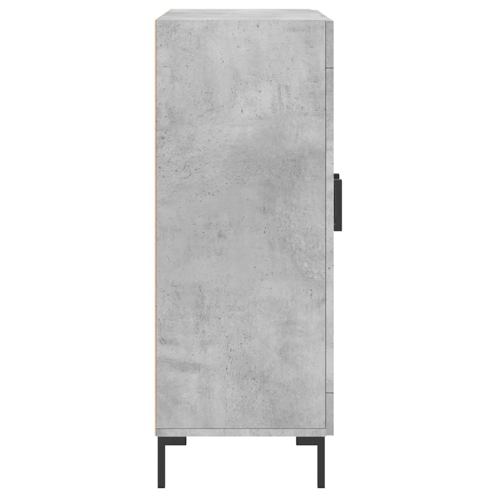 Credenza grigio cemento 69,5x34x90 cm in multistrato