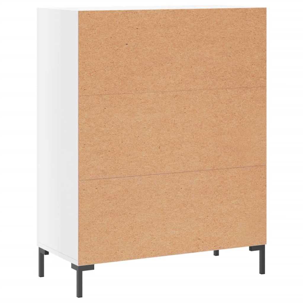 Credenza Bianco lucido 69,5x34x90 cm MDF