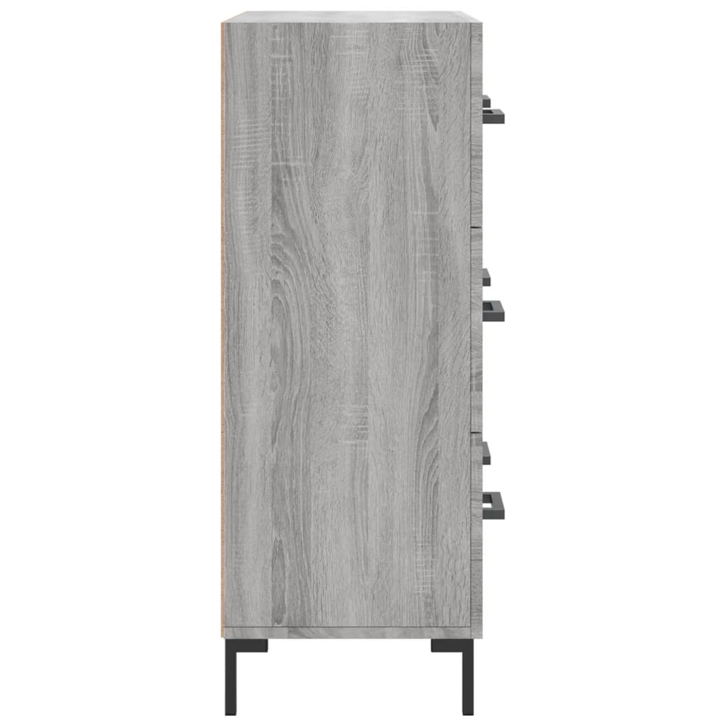 Sonoma Grey Buffet 69.5x34x90 cm ingegnerista legno