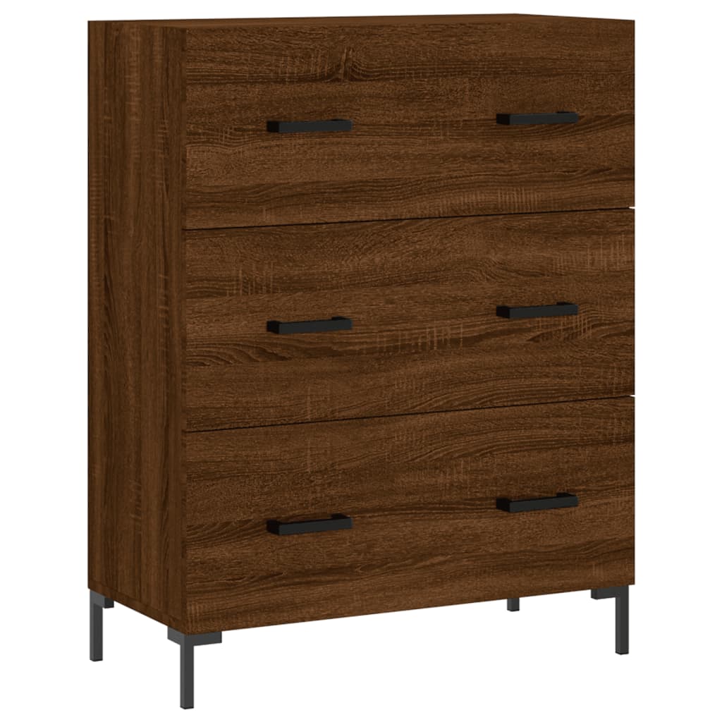 Brown Eiche Buffet 69.5x34x90 cm Ingenieurholz Holz