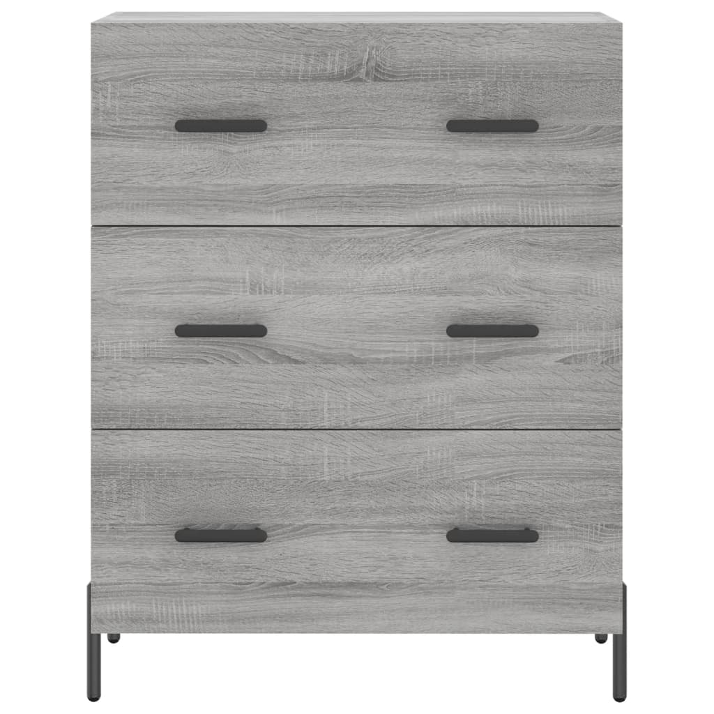 Sonoma Grey Buffet 69.5x34x90 cm ingegnerista legno