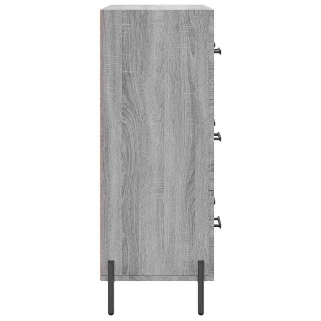 Sonoma Grey Buffet 69.5x34x90 cm ingegnerista legno