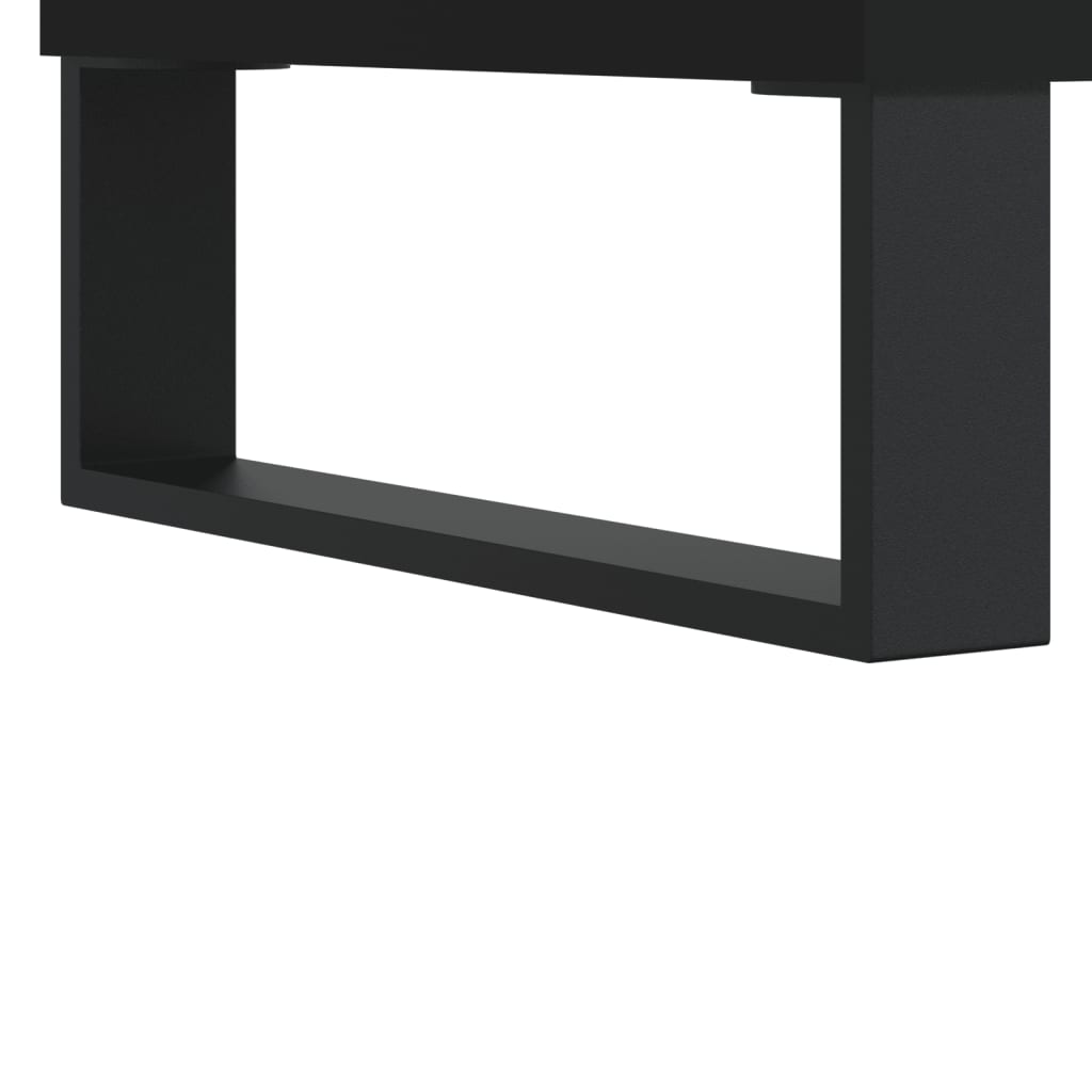 Black buffet 69.5x34x90 cm Engineering wood