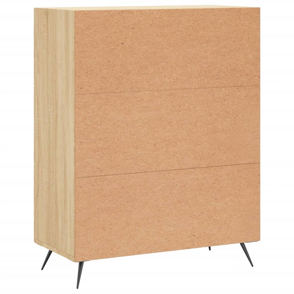 Credenza in rovere Sonoma 69,5x34x90 cm in multistrato