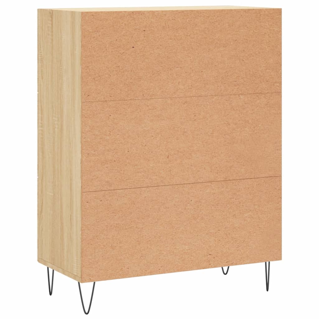 Credenza in rovere Sonoma 69,5x34x90 cm in multistrato