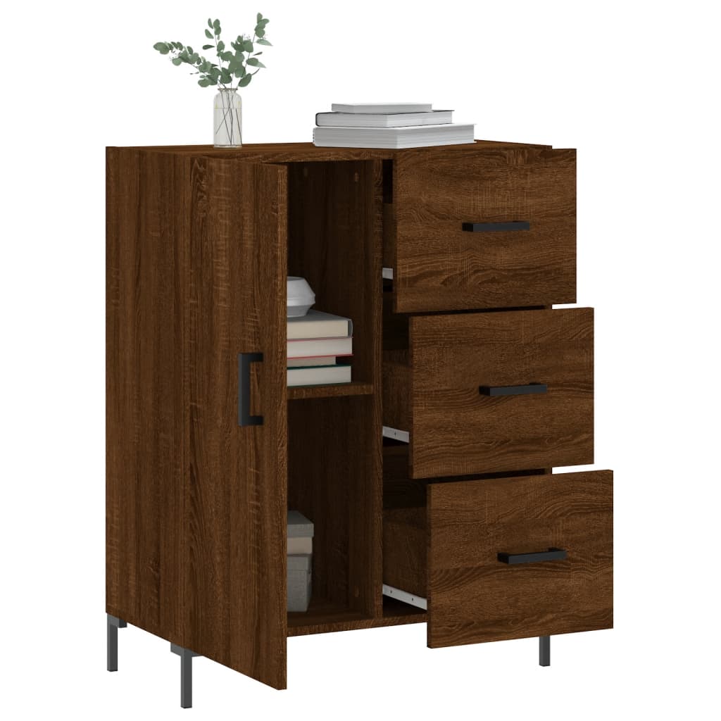 Brown Eiche Buffet 69.5x34x90 cm Ingenieurholz Holz