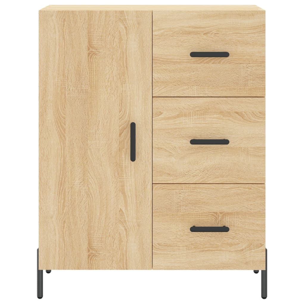 Buffet chêne sonoma 69,5x34x90 cm bois d'ingénierie