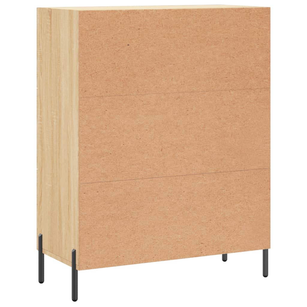 Credenza in rovere Sonoma 69,5x34x90 cm in multistrato