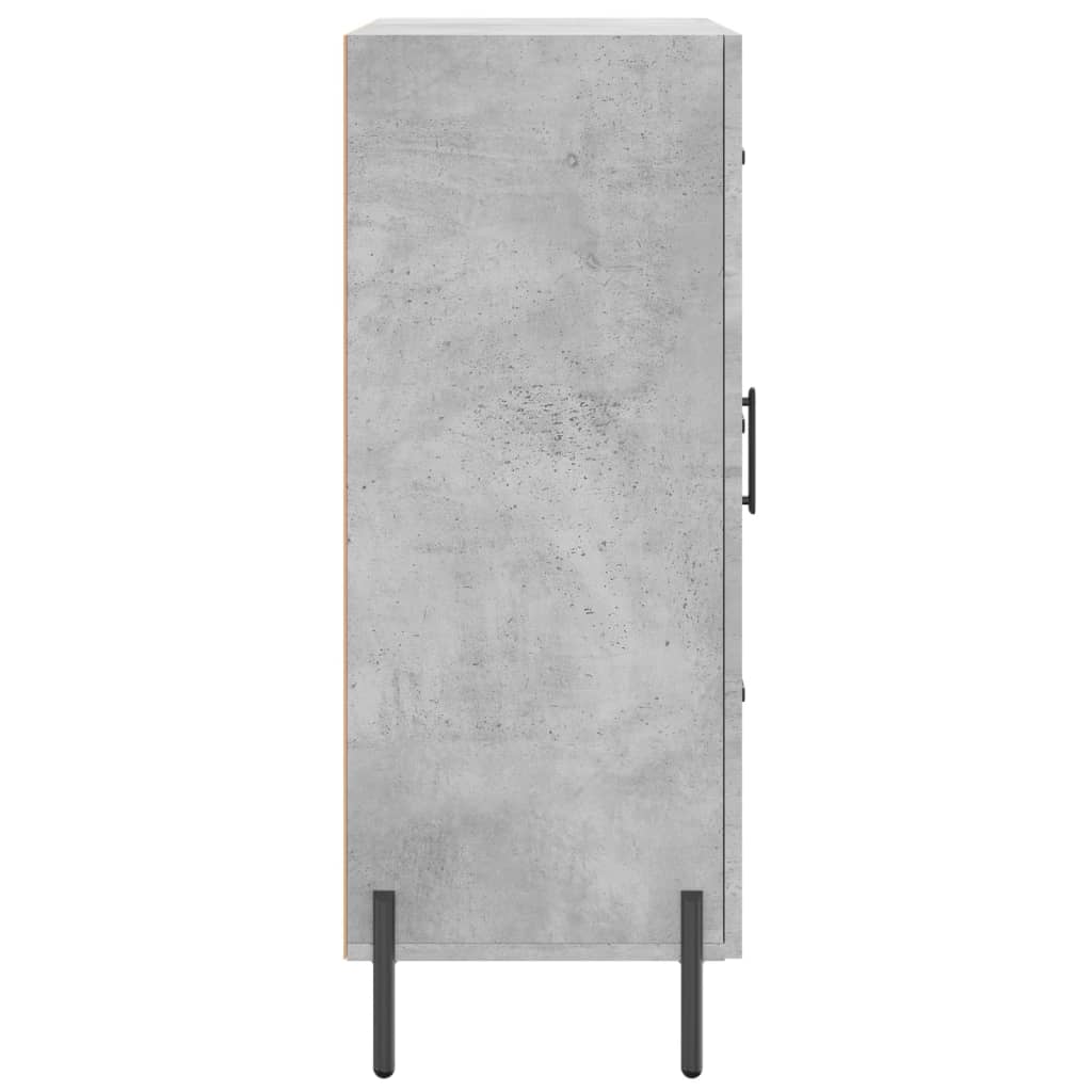 Credenza grigio cemento 69,5x34x90 cm in multistrato