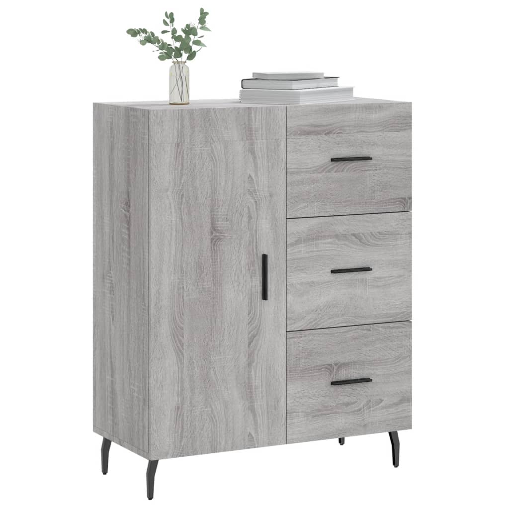 Sonoma gray buffet 69.5x34x90 cm Engineering wood