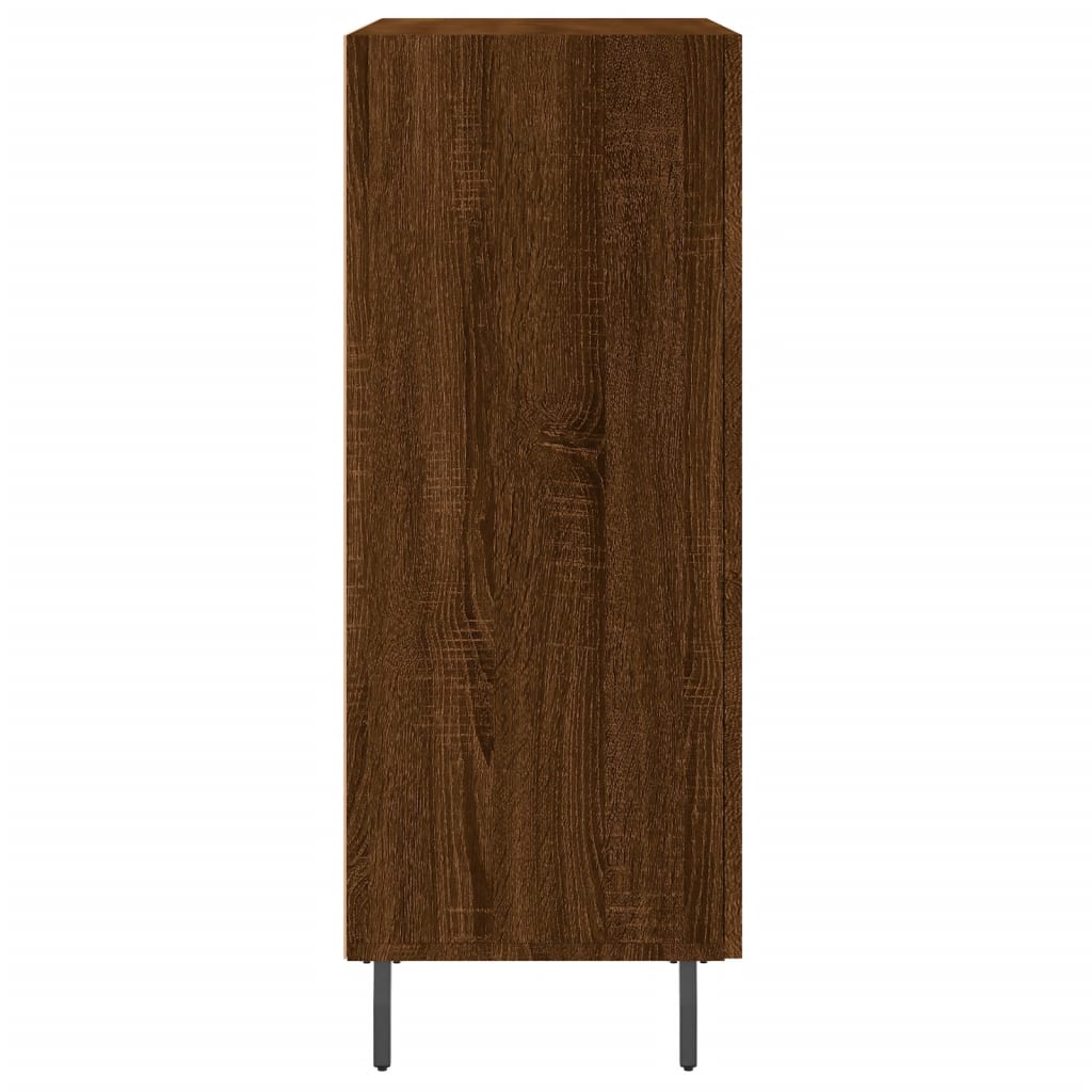 Buffet chêne marron 69,5x34x90 cm bois d'ingénierie