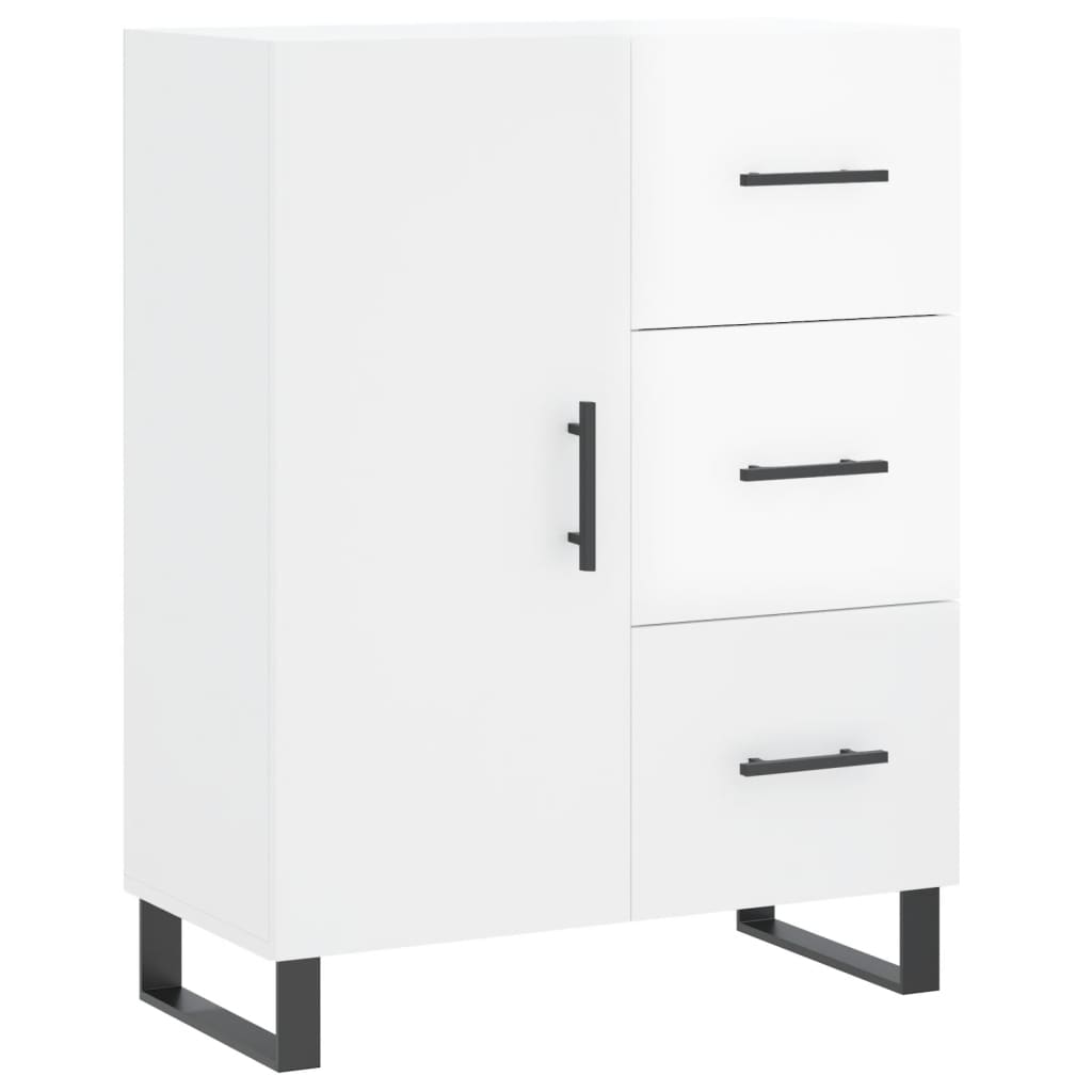 Credenza Bianco lucido 69,5x34x90 cm MDF