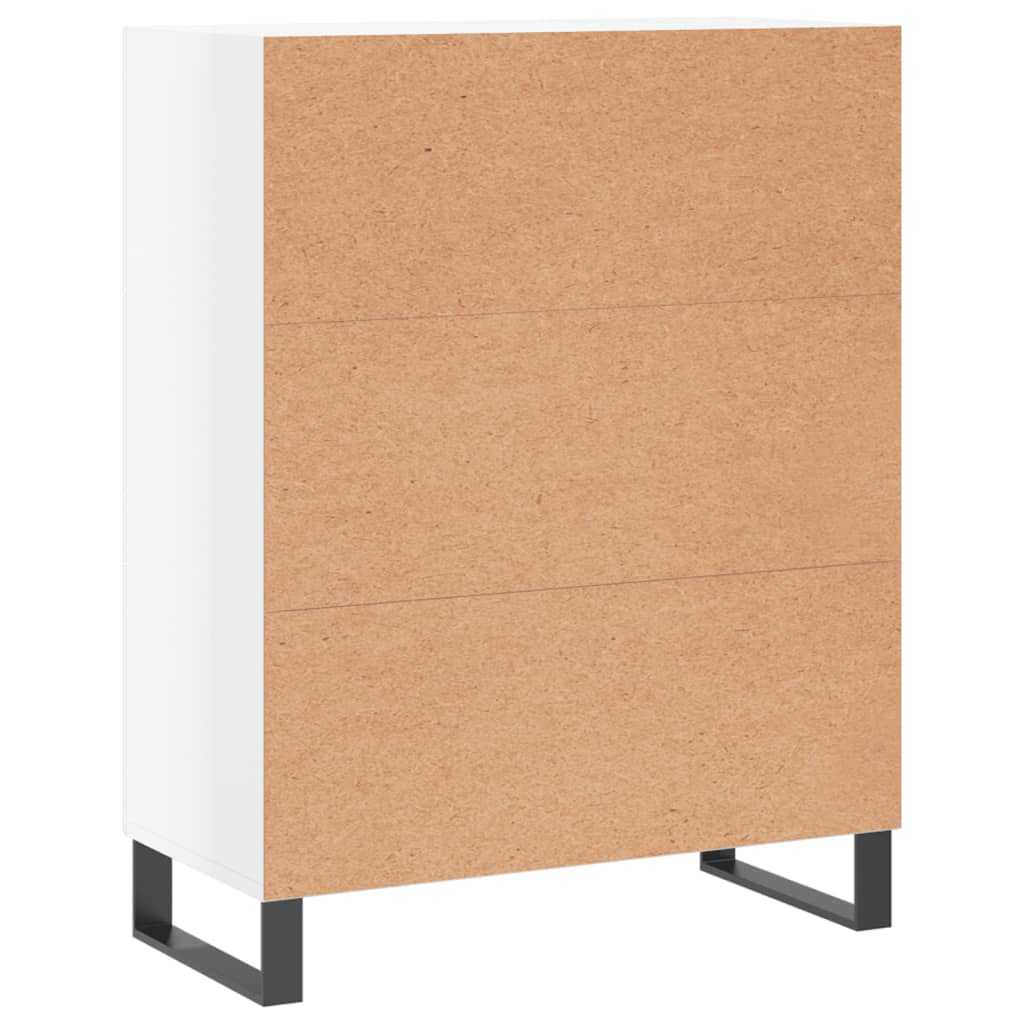 Credenza Bianco lucido 69,5x34x90 cm MDF