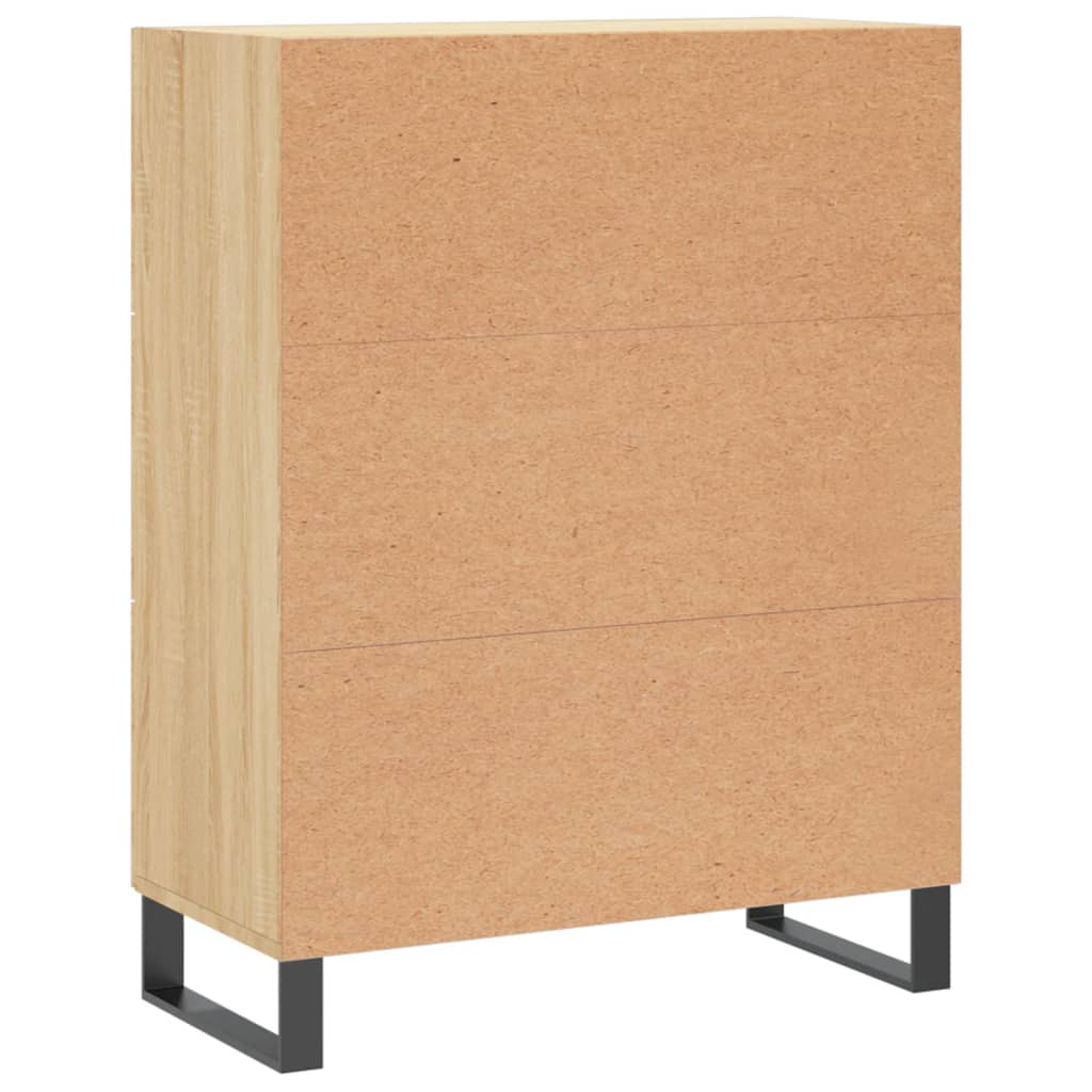 Credenza in rovere Sonoma 69,5x34x90 cm in multistrato