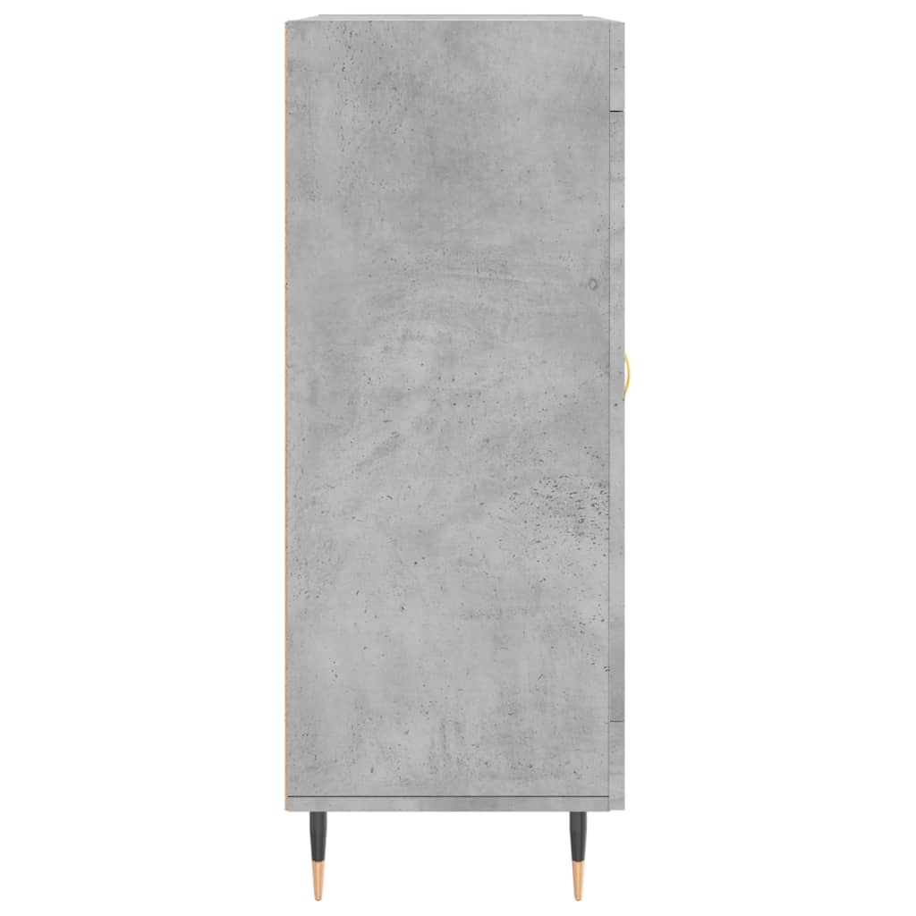 Credenza grigio cemento 69,5x34x90 cm in multistrato