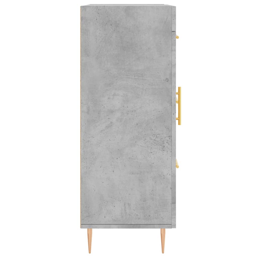 Credenza grigio cemento 69,5x34x90 cm in multistrato