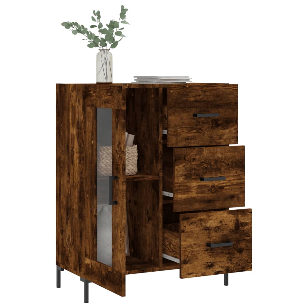 Buffet di quercia affumicata 69.5x34x90 cm ingegneristica