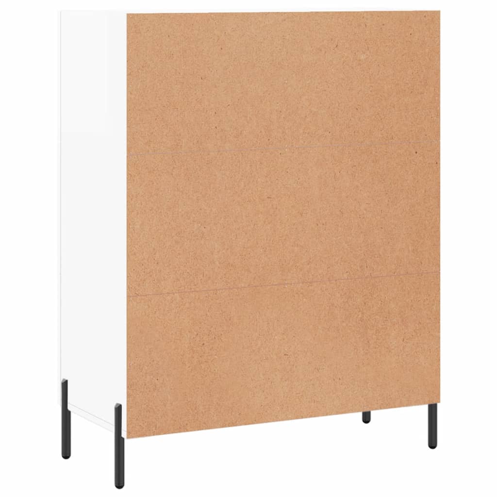 Credenza Bianco lucido 69,5x34x90 cm MDF