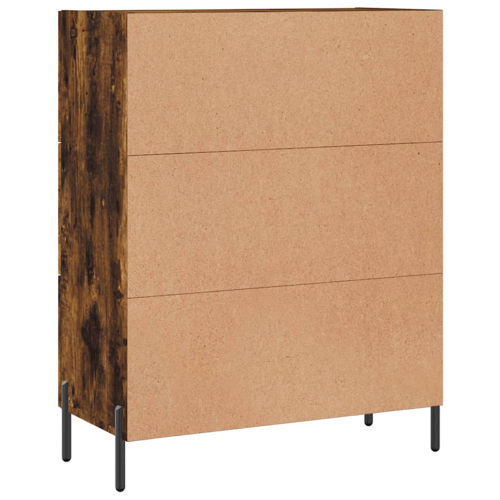 Credenza in rovere affumicato 69,5x34x90 cm in multistrato