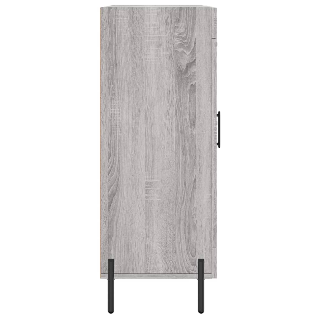 Credenza Sonoma grigia 69,5x34x90 cm in derivati ​​del legno