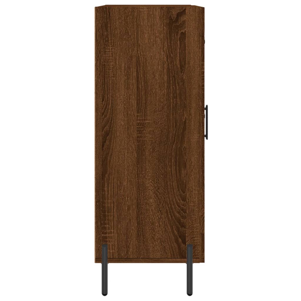 Buffet chêne marron 69,5x34x90 cm bois d'ingénierie