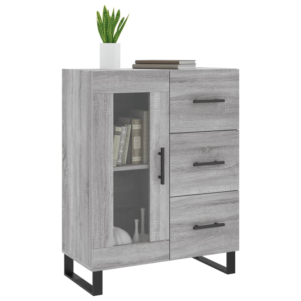 Buffet sonoma gris 69,5x34x90 cm bois d'ingénierie