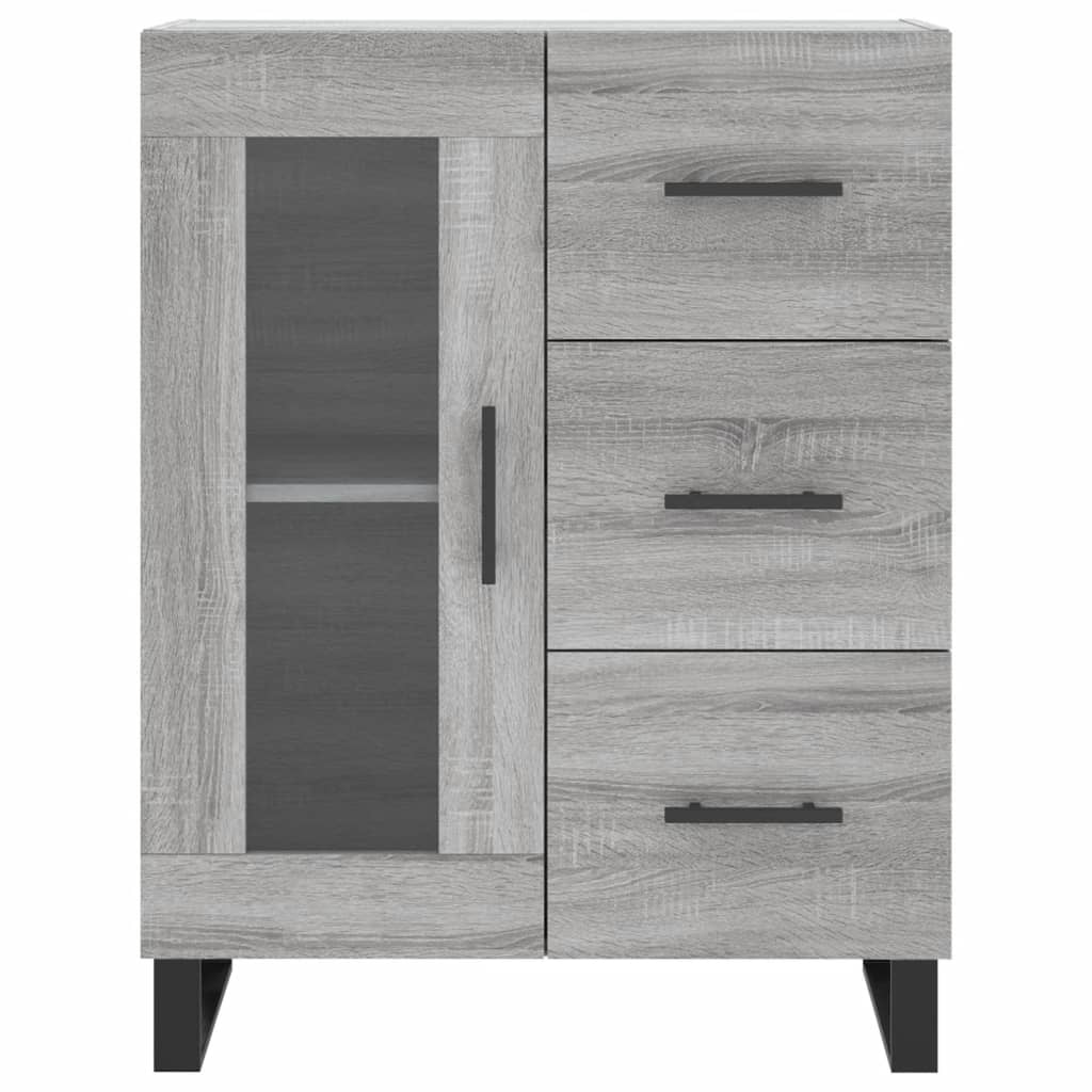 Buffet sonoma gris 69,5x34x90 cm bois d'ingénierie