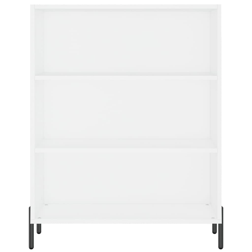 White shelving cabinet 69.5x32.5x90 cm Engineering wood