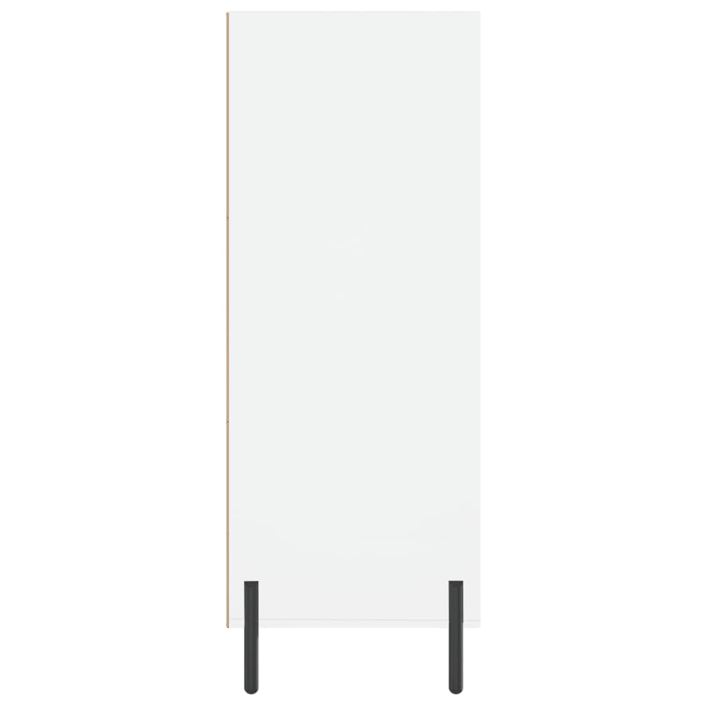 White shelving cabinet 69.5x32.5x90 cm Engineering wood