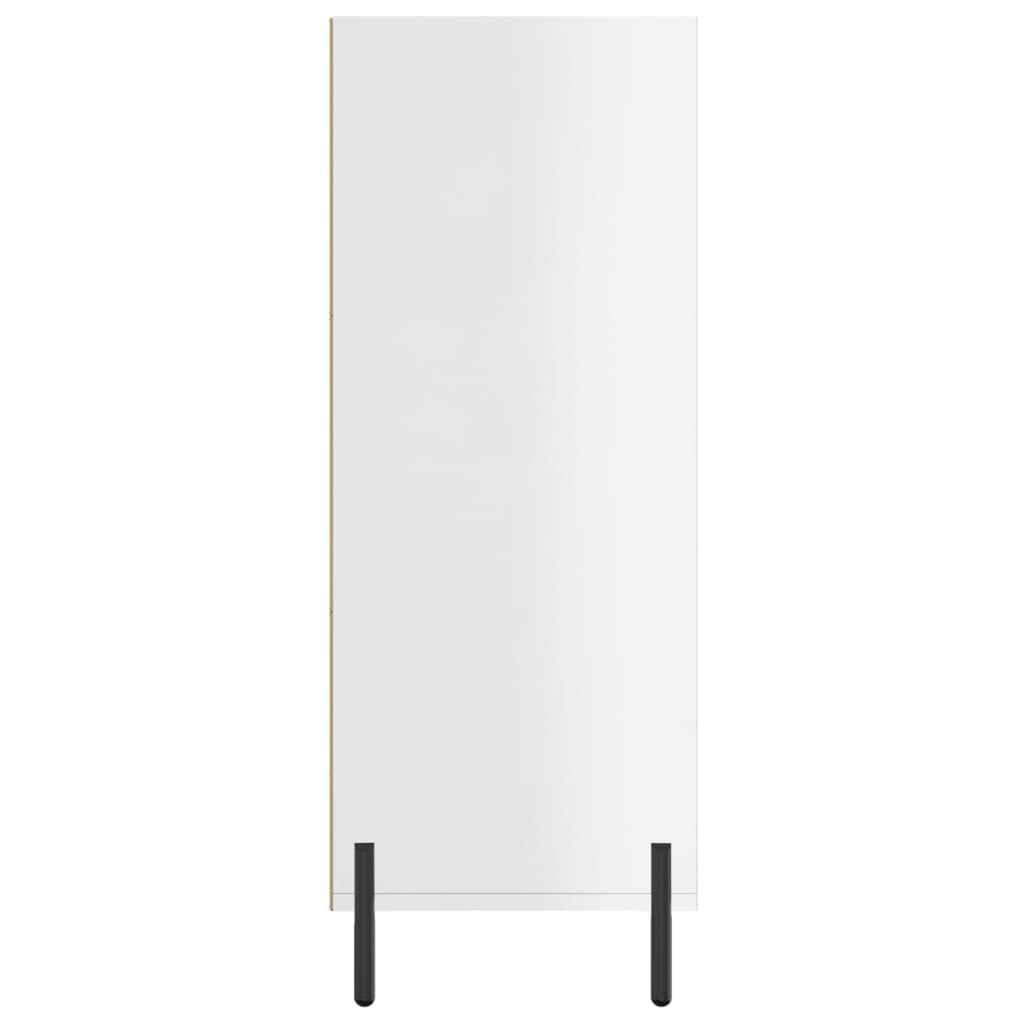 Shiny white shelving cabinet 69.5x32.5x90 cm