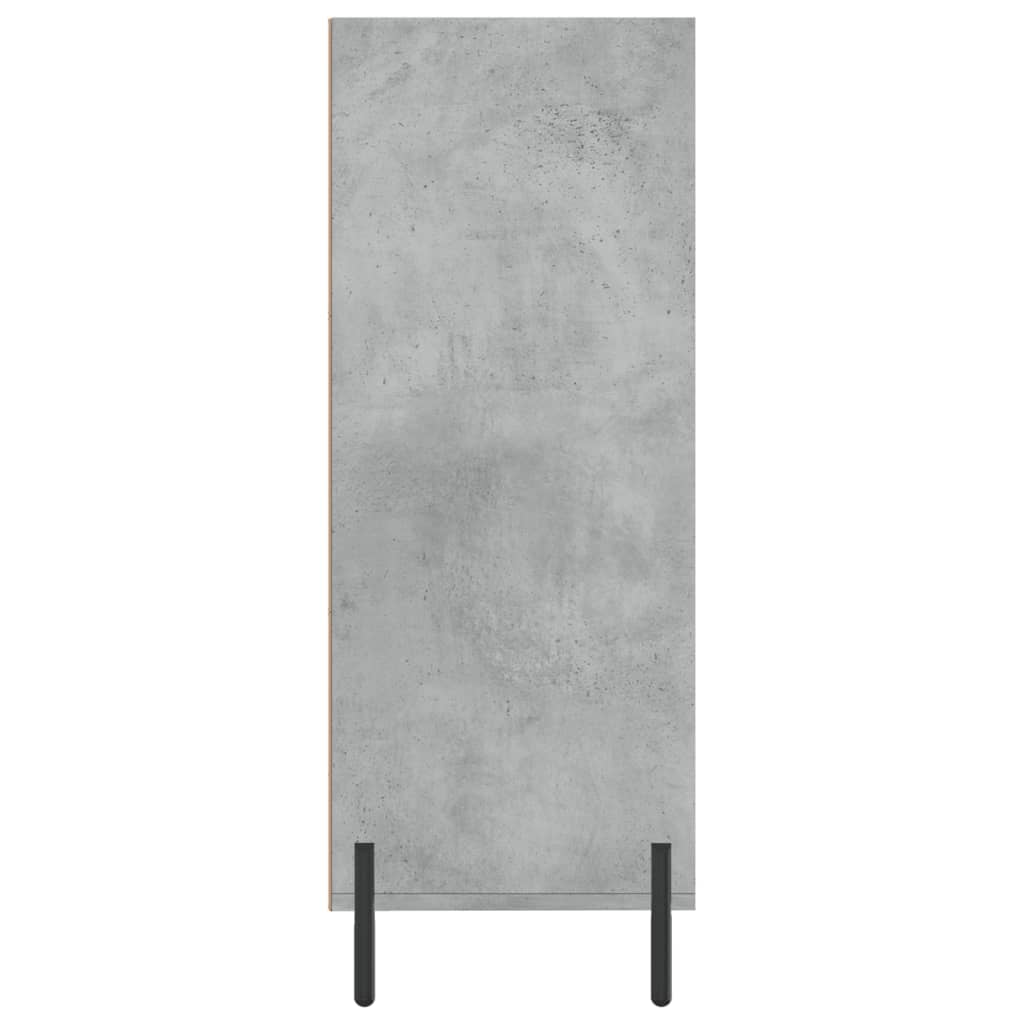 Scaffali in cemento grigio 69.5x32.5x90 cm legno di ingegneria