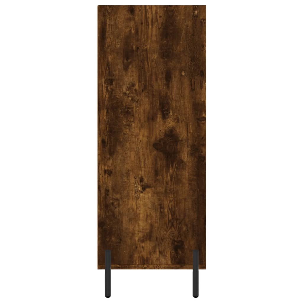 Smoked oak shelves 69.5x32.5x90 cm Engineering wood