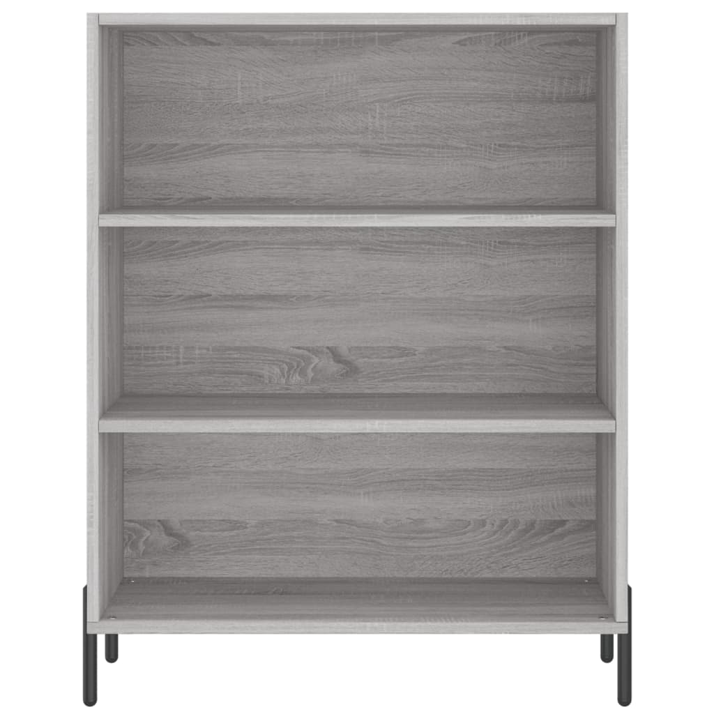 Mobile con scaffale Sonoma grigio 69,5x32,5x90 cm in derivati ​​del legno