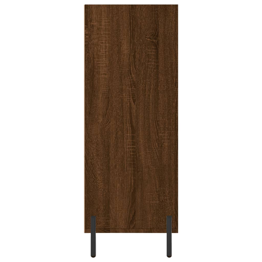 Brown oak shelves 69.5x32.5x90 cm wood engineering